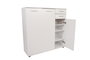 Hanah Home Zapatero Blanco con Dos Cajones